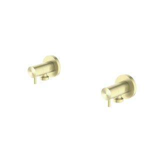 WASHING MACHINE TAP SET BRUSHED GOLD