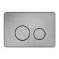 IN WALL TOILET PUSH PLATE GUN METAL