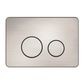 IN WALL TOILET PUSH PLATE BRUSHED NICKEL