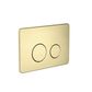 IN WALL TOILET PUSH PLATE BRUSHED GOLD