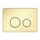 IN WALL TOILET PUSH PLATE BRUSHED GOLD