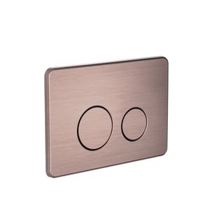 IN WALL TOILET PUSH PLATE BRUSHED BRONZE