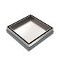 NERO BRUSHED NICKEL TILE INSERT 100MM