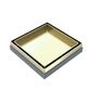 NERO BRUSHED GOLD TILE INSERT 100MM