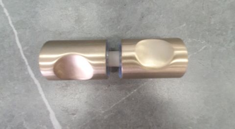 Frameless Brushed Nickel Door Handle