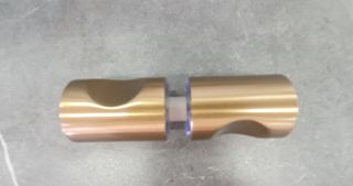 Frameless Brushed Bronze Door Handle