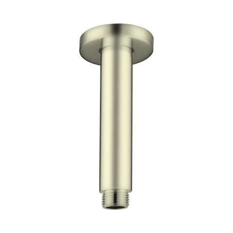 ROUND CEILING ARM 100MM LENGTH BRUSHED GOLD