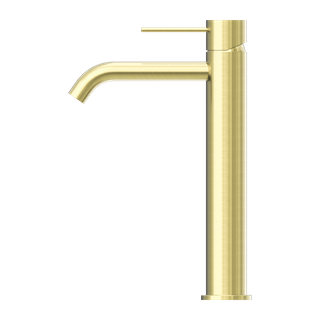 MECCA TALL BASIN MIXER BRUSHED GOLD