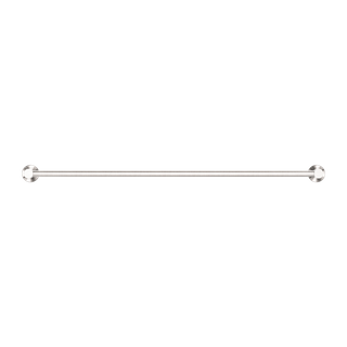 MECCA DOUBLE TOWEL RAIL 800MM BRUSHED NICKEL