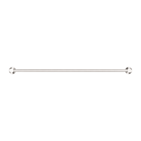 MECCA DOUBLE TOWEL RAIL 800MM BRUSHED NICKEL