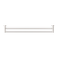 MECCA DOUBLE TOWEL RAIL 800MM BRUSHED NICKEL