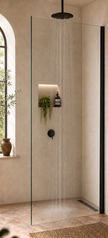 Frameless 950x2090x10mm Tempered Glass Panel (No holes or cut outs)