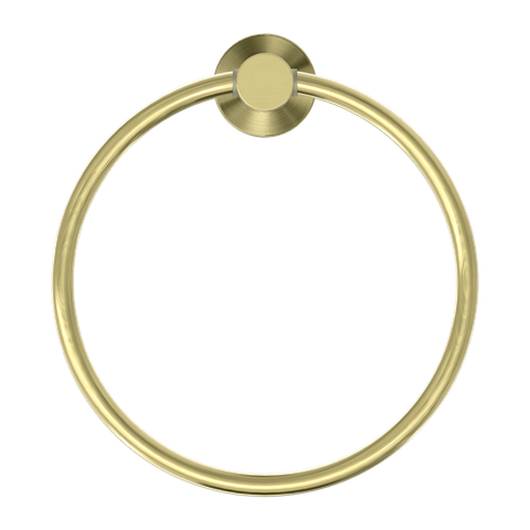 MECCA HAND TOWEL RING BRUSHED GOLD