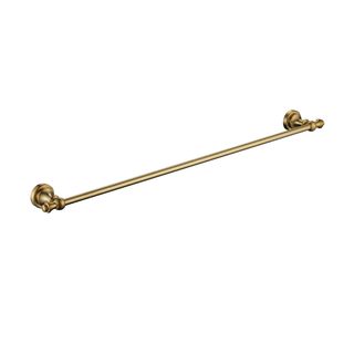 Medoc Single 750 Towel Rail Brushed Bronze