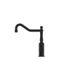 YORK KITCHEN MIXER HOOK SPOUT WITH METAL LEVER MATTE BLACK