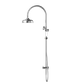 YORK TWIN SHOWER WITH WHITE PORCELAIN HAND SHOWER CHROME