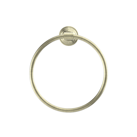 YORK TOWEL RING AGED BRASS