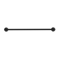 YORK SINGLE TOWEL RAIL 600MM MATTE BLACK