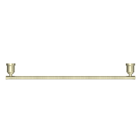 YORK SINGLE TOWEL RAIL 600MM AGED BRASS