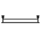 YORK DOUBLE TOWEL RAIL 600MM MATTE BLACK