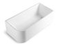 Memphis 1700 Right Gloss White Corner Freestanding Bath