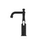 YORK BASIN MIXER WITH WHITE PORCELAIN LEVER MATTE BLACK