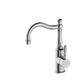 YORK BASIN MIXER HOOK SPOUT WITH METAL LEVER CHROME