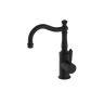 YORK BASIN MIXER HOOK SPOUT WITH METAL LEVER MATTE BLACK