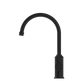 YORK KITCHEN MIXER GOOSENECK SPOUT WITH METAL LEVER MATTE BLACK