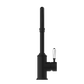 YORK KITCHEN MIXER GOOSENECK SPOUT WITH WHITE PORCELAIN LEVER MATTE BLACK