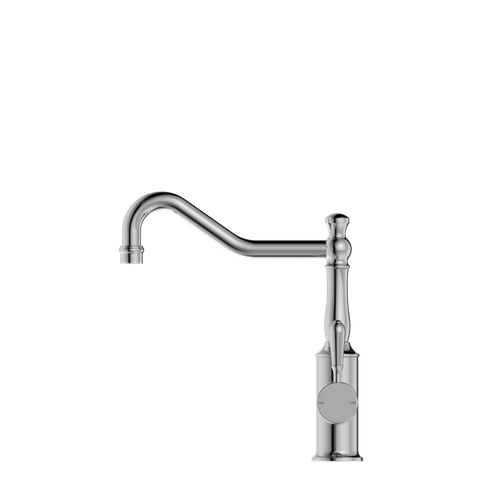 YORK KITCHEN MIXER HOOK SPOUT WITH METAL LEVER CHROME