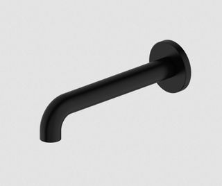 MECCA BASIN/BATH SPOUT ONLY 160MM MATTE BLACK