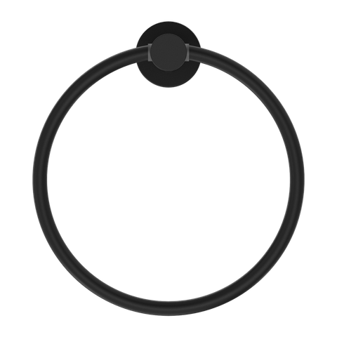 MECCA HAND TOWEL RING MATTE BLACK