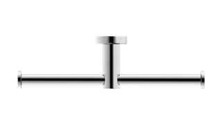 MECCA DOUBLE TOILET ROLL HOLDER CHROME