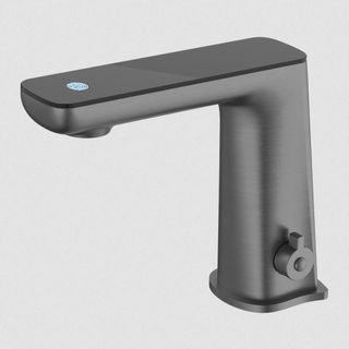 CLAUDIA SENSOR MIXER WITH BLACK TOP DISPLAY GUN METAL