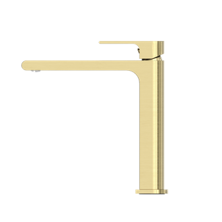 BIANCA MID TALL BASIN MIXER BRUSHED GOLD