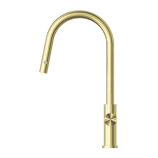 MECCA PULL OUT SINK MIXER WITH VEGIE SPRAY FUNCTION BRUSHED GOLD