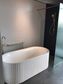 Ribble 1500 Gloss White Fluted Freestanding Bath