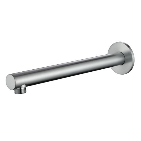 Star Brushed Chrome Shower Arm Straight 300mm