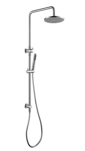 Star Brushed Chrome Combination Shower on Column Set