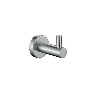 Star Brushed Chrome Robe Hook