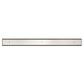 TILE INSERT V CHANNEL FLOOR GRATE 50MM OUTLET WITH HOLE SAW BRUSHED NICKEL