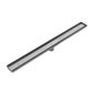 TILE INSERT V CHANNEL FLOOR GRATE 50MM OUTLET WITH HOLE SAW GUN METAL