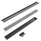 TILE INSERT V CHANNEL FLOOR GRATE 50MM OUTLET WITH HOLE SAW GUN METAL