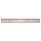 TILE INSERT V CHANNEL FLOOR GRATE 50MM OUTLET WITH HOLE SAW BRUSHED BRONZE