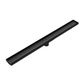 TILE INSERT V CHANNEL FLOOR GRATE 50MM OUTLET WITH HOLE SAW MATTE BLACK