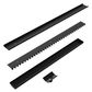 TILE INSERT V CHANNEL FLOOR GRATE 50MM OUTLET WITH HOLE SAW MATTE BLACK