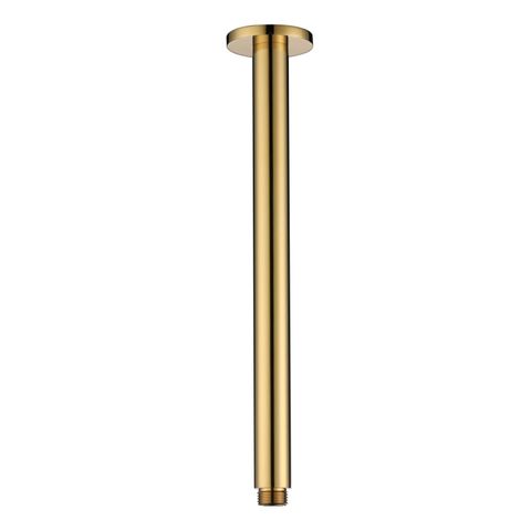 Star PVD Polished Brass Ceiling Dropper 300mm