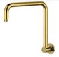 Star PVD Polished Brass High Rise Shower Arm 350mm