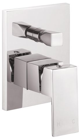 Savanna Square Chrome Shower Mixer with Diverter